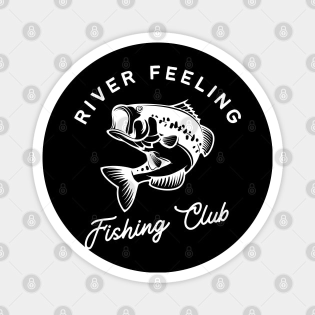 River Club, Fishing Club Magnet by twitaadesign